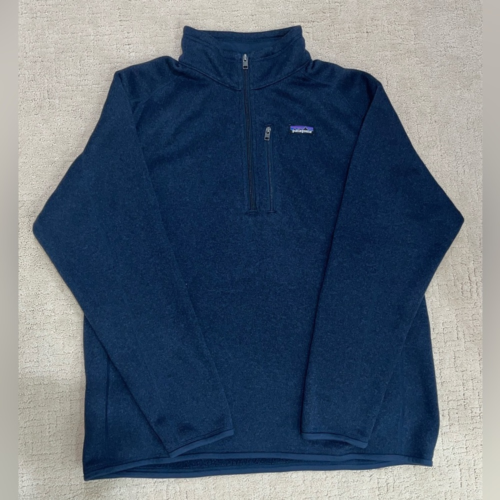 Patagonia Deep Blue 1/4 Zip Up Sweater
